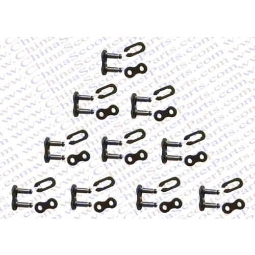 10PCS 25H Chain Master Link Mini Moto Pocket Dirt Pit ATV Quad Go Kart E Gas Scooter 47CC 49CC