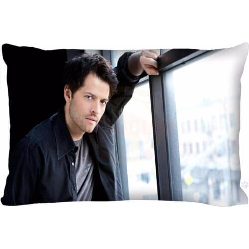 F20 Top Selling Misha Collins Custom Zippered Rectangle Pillowcases Pillow Cover Cases Size 35X45cm (one sides)