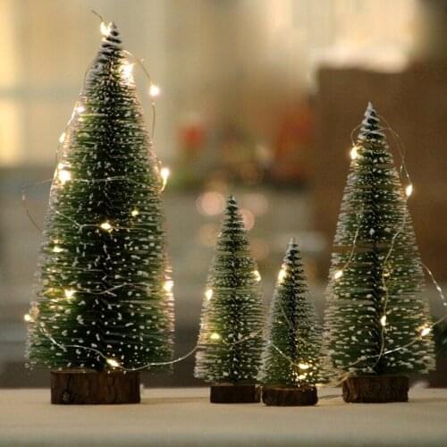 Mini Christmas tree cedar table small Christmas tree desktop window Christmas present Christmas decorations