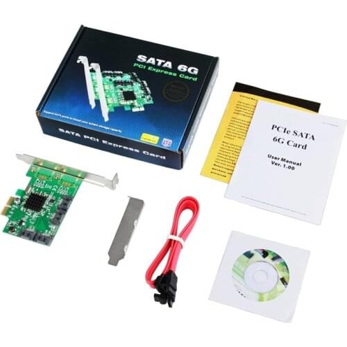 For Marvell 9230 Chipset PCIe to 4-Port SATA 3.0 Raid Card 6Gb/s with Low Profile Bracket Support RAID0 1 10