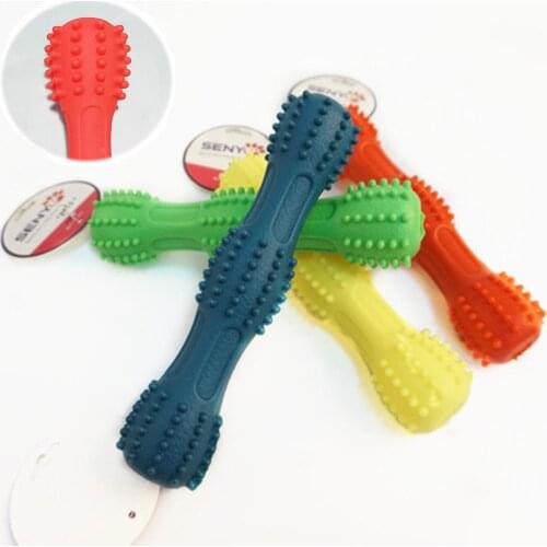 Pet Molar Teeth Toys TPR Dog Trainging Brushing Stick Cleaner Chew Toy Puppy Toothbrush Funny Bite Resistant Dental Care Supplie