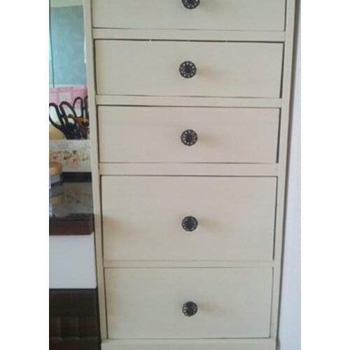 Pack of 5Pcs Home Bedroom Spiral Twist Kitchen Cabinet Drawer Bin Cupboard Door Handle Pull Knob 5cm + Mounting Screws