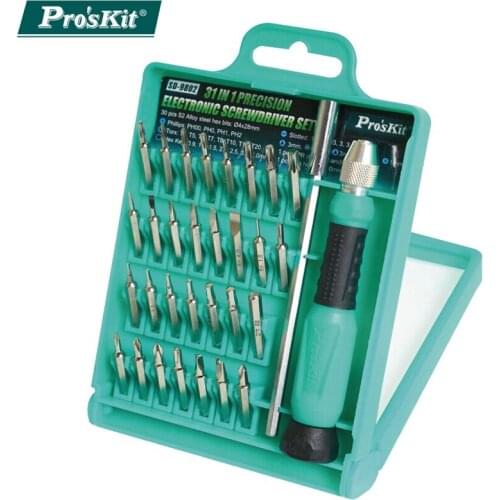 ProsKit SD-9802 Multifunctional 31 in 1 Precision Electronic Screwdriver Set Electronic Appliance Repair Kit Disassembly Tool