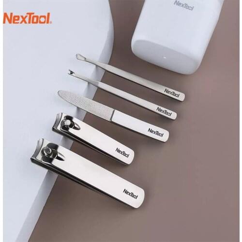Nextool Nail Clipper Set Dead Skin Push Ear Scoop Nail File Manicure tools Stainless Steel Nail With Storage Box