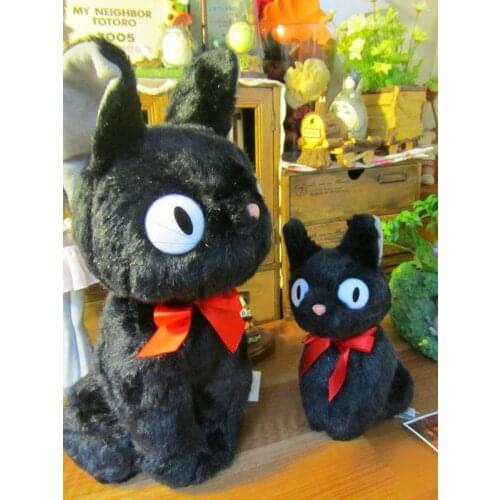 New Japan ANIME Studio Ghibli Kikis Delivery Service jiji Black Cat 8.5"22cm 14" 35cm Plush Doll Toy Kids gift
