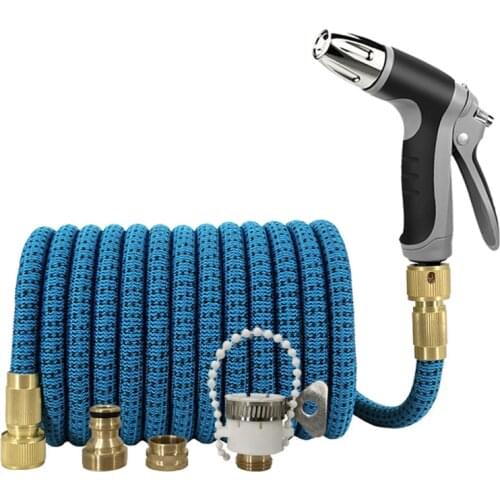 New Home Watering Garden Hose Magic Expandable Flexible Plastic Water Pipe Drip Irrigation Hose High Pressure Car Wash Spray Gun