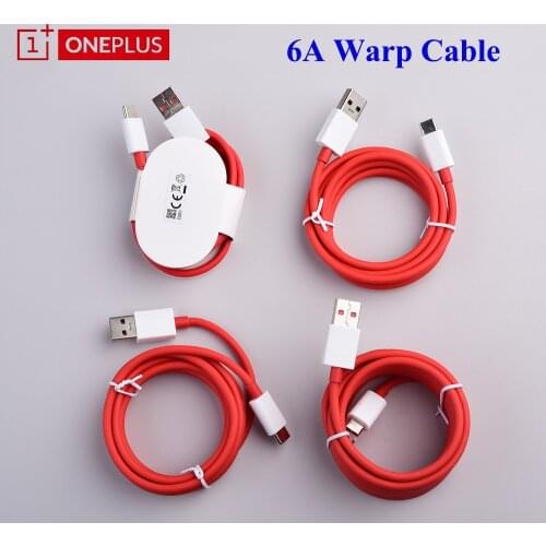 Original OnePlus Warp Cable 100cm/150cm/200cm/300cm USB 3.1 Quick Fast Charging Data 6A Cable For One plus 1+ 8 7 7T Pro 6 6T 5T
