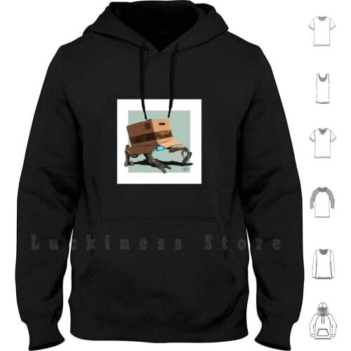 March Of Robots 2019 Hoodie Long Sleeve Robot Mecha Mechanical Cyber Machine Box Sci Fi