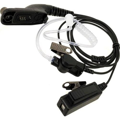 Covert Acoustic Tube Earpiece Headset Mic PTT For Motorola Radio DP4401 DP4600 DP4601 DP3400 DP3401 DP3600 DP3601 Accessories