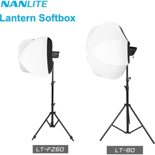 Nanlite LT-FZ60 LT-80 Lantern Softbox Bowens mount for Forza 60 60B 200W 300 500 Photography light accessories Soft box