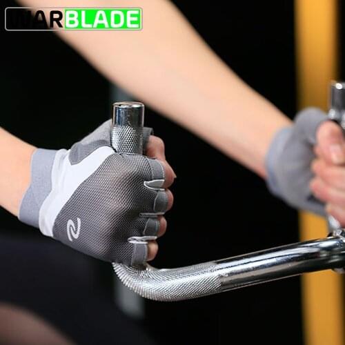 Sports Fitness Glove for Women Men Bodybuilding Weight Lifting Excise Gloves Hollow Breathable Anti Slip Gym Fingerless Glove
