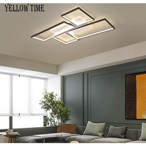 Led Ceiling Light Modern Indoor Ceiling Lamp For Living Room Bedroom Dining Room Ligth Simplicty Decoration Lustre Black&White