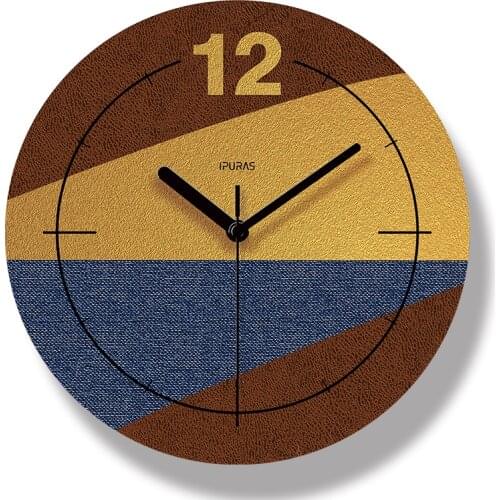 Nordic Concise Round Acrylic Dial Non-ticking Silent Wall Clock Unique Gifts Home Ornaments for Blank Wall Space House Warming