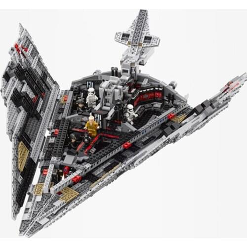 In Stock Nieuwe Hot 10901 Eerste Orde Star Destroyer Model Bouwsteen Bricks Speelgoed Compatibel Star