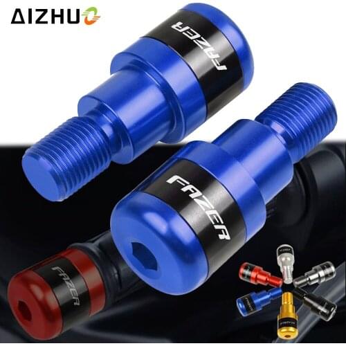 FAZER Motorcycle Handlebar Grips Ends 7/8" 22mm Handle Bar Cap End Plug FOR YAMAHA FZ1 FAZER FZ6 FAZER R 2014 2015 2016 Fazer