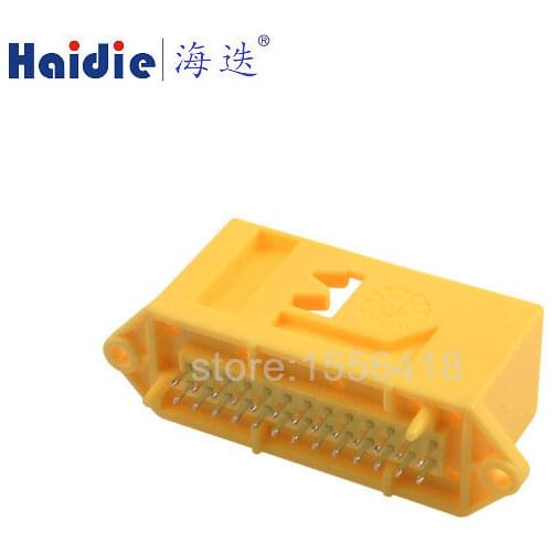 2sets 26pin Pcb male plug for 185879-1 26way yellow plug 26p ECU wiring harness connector 185226-1