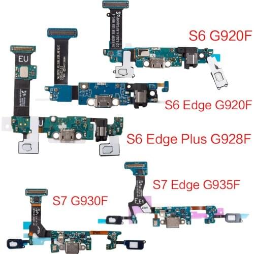 1pcs For Samsung Galaxy S5 S6 S7 Edge S8 S9 Plus 920F G928F G930F G935F G950FCharger Charging Port Dock USB Connector Flex Cable