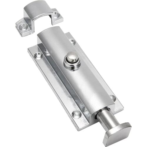 1pcs Stainless Steel Door Latch Sliding Lock Barrel Bolt Automatic Spring Latch Safety Lock for Hotel Office Home Cabinet