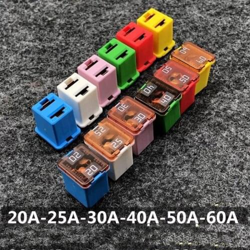 18pc littlefuse car fuse kit 58V 20A-60A 895 series Square car fuse for Escort for Kewozi for Ford winged beau etc 6value*3pcs