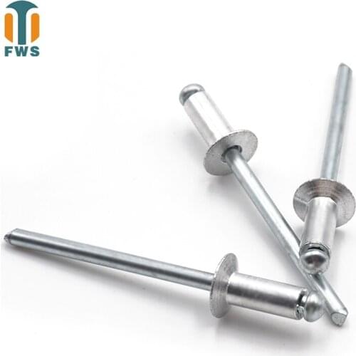 20PCS M3.2 M4.8Multi Sizes DIN EN ISO15977 GB/T12618.1Aluminium Open End Countersunk Head Blind Rivet for Furniture Car Aircraft
