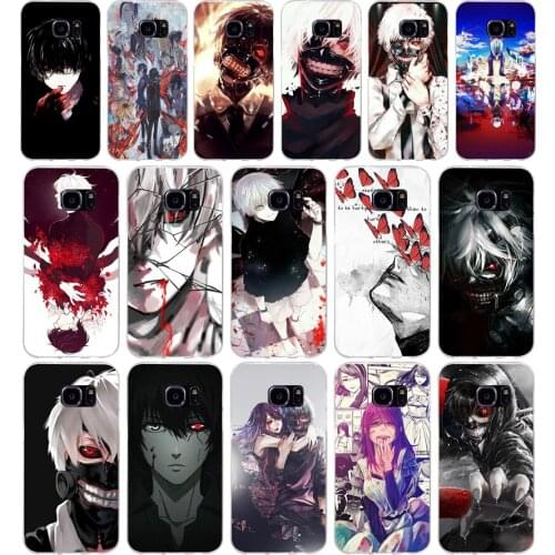284H Tokyo Ghoul anime Kaneki Ken Soft TPU Silicone Cover Case for samsung Galaxy s6 s6 s7 edge s8 s9 plus case