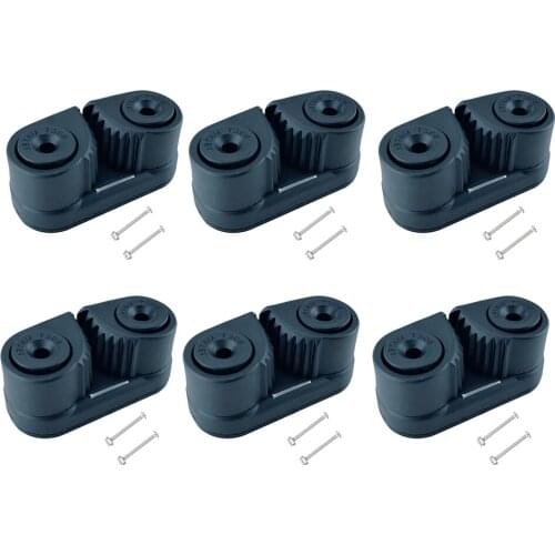 6x Cam Cleat Wre Fairlead for Sailing Hardware Fit for 3-12mm Diameter Rope