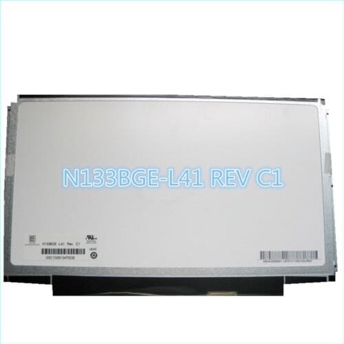 Free shipping 13.3'' Slim led screen N133BGE-L41 REV C1 N133BGE-L31 N133B6-L24 B133XW01 V.0 B133XW03 V.0