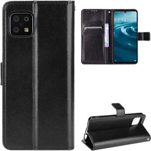 For Sharp Aquos Sense 6 Case Luxury Leather Flip Wallet Phone Case For Sharp Aquos Sense6 Case Stand Function Card Holder