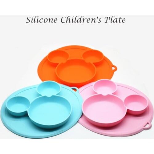 Baby silicone plate Kids Bowl Plates baby feeding silicone bowl baby silica gel dishes kids tableware