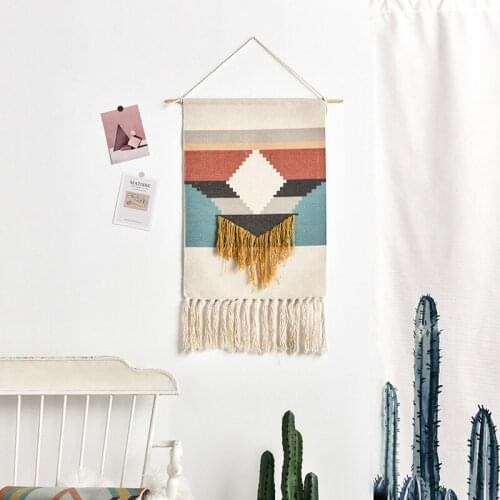 Boho Style Hand-woven Tassel Tapestry Tapestry Ornament Creative Home Decoration Pendant