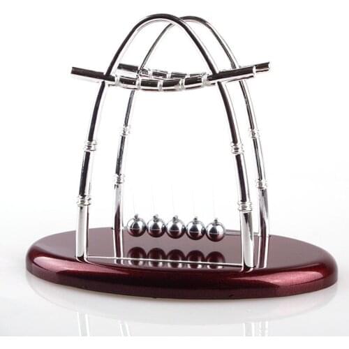 Girl Kids Toy Gift Newtons Cradle Steel Balance Ball Physics Science Pendulum Metal Craft Educational Toy Home Desk Decoration