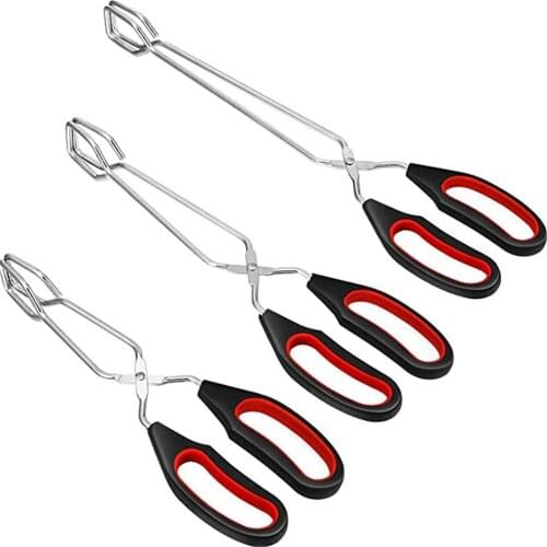 BBQ Tools gadgets Barbecue Scissor Tongs Grilled Tong Long Handle Bread Roast Clip Kitchen Baking Accessories barbacoa barbeque