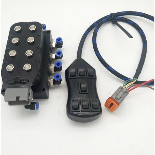China Huizhou stock Castor Airbft suspension black 3/8 BSP valve block switch box VU-4F