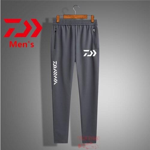 Daiwa Summer Mens and Womens Quick-drying Fishing Ice Silk Pants Outdoor Waterproof and Breathable Stretch Hiking Fishing Pant