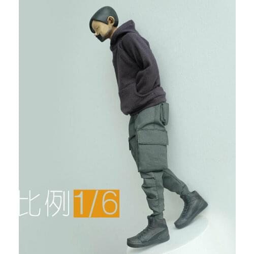 1/6 Scale Soldier Trendy Big Pocket Pants Model for 12" Body Action Figure Doll