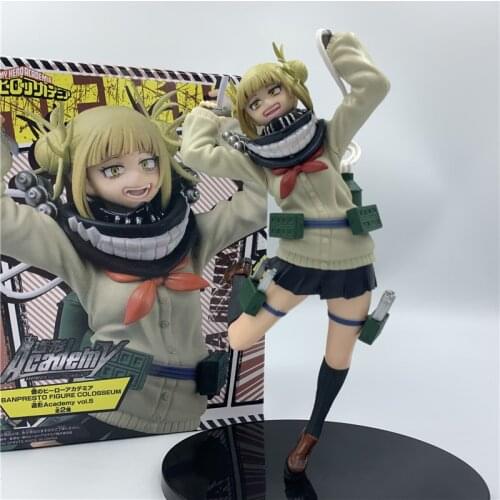 My Hero Academia Himiko Toga JK Lovely Ver. PVC Action Figure Boku no Hero Academia Age of Heroes Deku Fighter Model 18cm