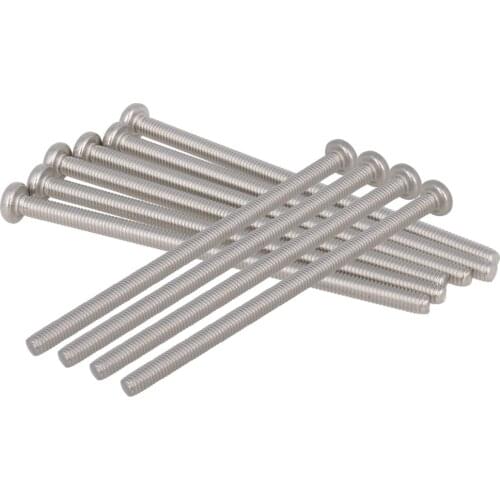 MroMax 10/20/30pcs Phillips Pan Head Screw Full Thread 304 Stainless Steel Passivation Metric M4*65/M4*70/M4*75/M4*80mm Hardware