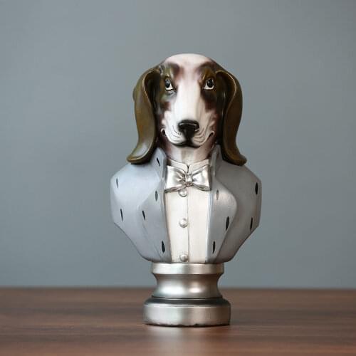 Nordic Decoration Originality Home Decor Animal Head Figurine Desk Decoration Living Room Porch Statue Creative Gifts Figurine