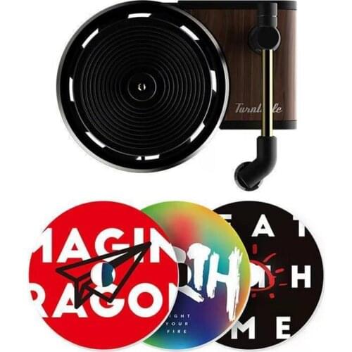 Turntable Phonograph Car Fragrance Diffuser Car Air Freshener With 3pcs Replace Aromatherapy Sheet Record Player Car Perfume Cli