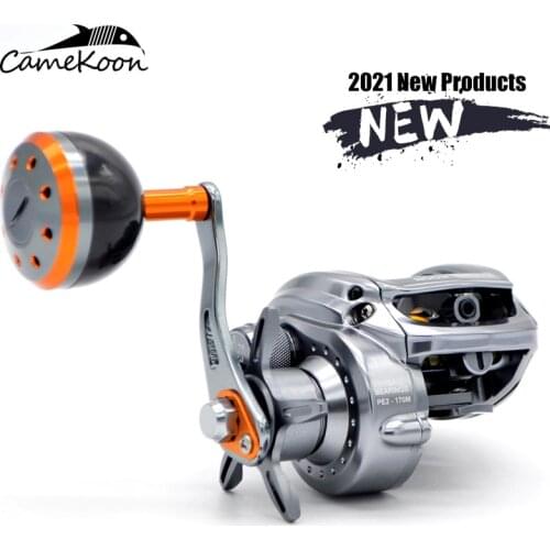 CAMEKOON Fully Machined Aluminum Baitcasting Reel 12+1 Ball Bearings Baitcaster Coil 7KG Max Drag Freshwater Saltwater Fishing
