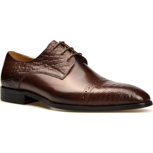 Derby Dress Formal Office Best Men Shoes Fashion Genuine Leather shoe Original Business Designer Shoes for Man