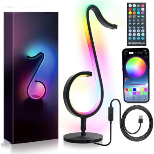 Room Decoration music note light Bluetooth APP control RGB magic color atmosphere night light simple bedroom bedside living room