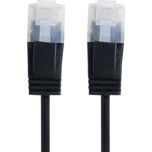 Ultra Slim Cat6 Ethernet Cable RJ45 Straight Direction TP Network Cable Patch Cord 90 Degree Cat6a Lan for Laptop Router TV BOX