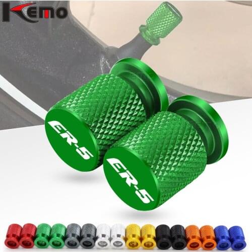 For Kawasaki ER-5 ER 5 ER5 all year Universal Motorcycle Accessories Wheel Tire CNC Aluminum Valve Stem Caps Airtight Covers