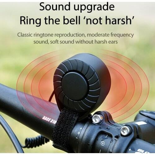 Bicycle Electronic Horn120db USB Rechargeable Adjustable Sound Bell Aluminum Alloy MTB Road Bike Safety Warning Bell Accessories
