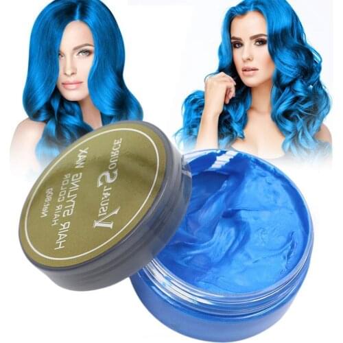 5 Colors Hair Wax DIY Grandma Grey One-Time Hair Color Disposable Hair Temporary Tools Wax Dye Mud Coloring Hair Styling Cr T2J0