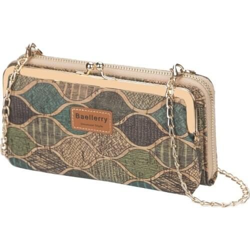 High Quality Ladies Bag Wood Grain Mobile Phone Bag Korean Version Womans Messenger Bag Fashion Wallet New Printing Women Bags