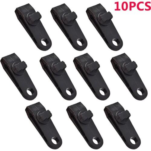 10PCS Tent Lashing Buckle Tarpaulin Clip Canvas Anchor Gripper Non-slip Fixed Fabric Clip Windproof Rope Barb Clip