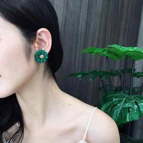 Temperament Flower Earrings Fashion Womens Earrings 2020 Trend Statement Ear Stud Earrings Korea Vintage Jewelry For Party
