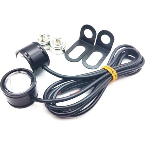 1 Pair Super Bright Spotlight LED Motorcycle Handlebar Rearmirror Headlight Fog Lamp